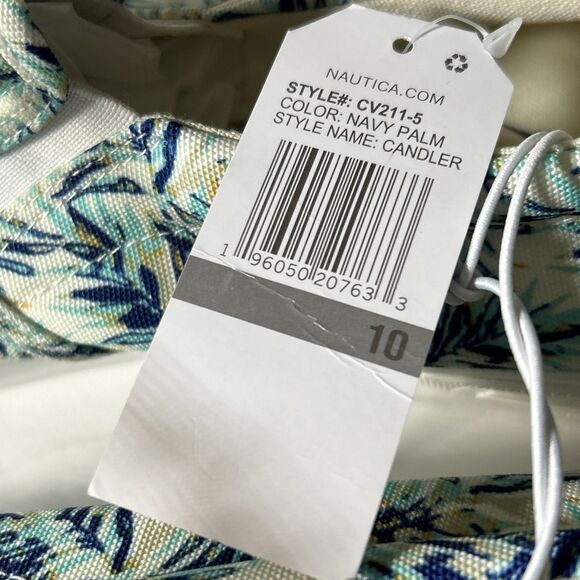 NEW Nautica SLIP ON Loafers Shoes Sneakers CANDLER Navy Palm - Men's Size 10 - Picture 9 of 9